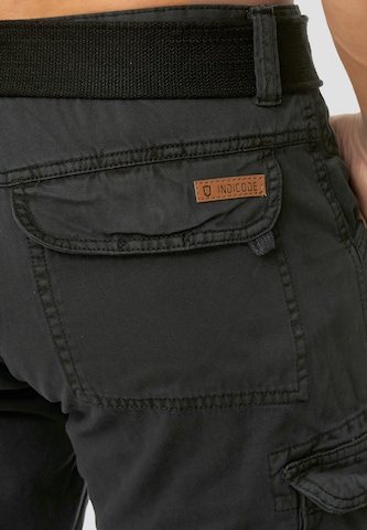 INDICODE JEANS Regular Shorts 'Nicolas' in Schwarz