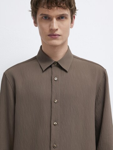 Mavi Regular fit Button Up Shirt in Brown