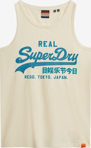 T-Shirt Superdry en beige : devant