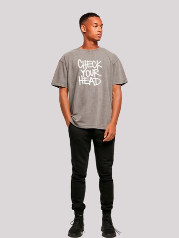 F4NT4STIC Shirt 'The Beastie Boys Check Your Head' in Grey