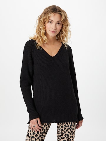 ABOUT YOU Sweater 'EMIRA' in Black: front