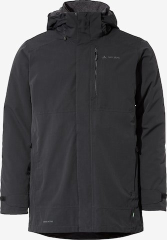 VAUDE Outdoorjas ' Idris ' in Zwart: voorkant