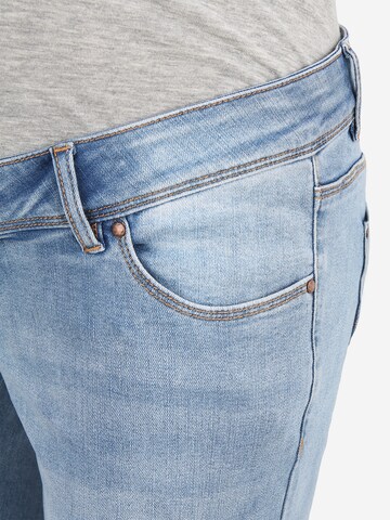 MAMALICIOUS Slimfit Jeans 'PASO' in Blau