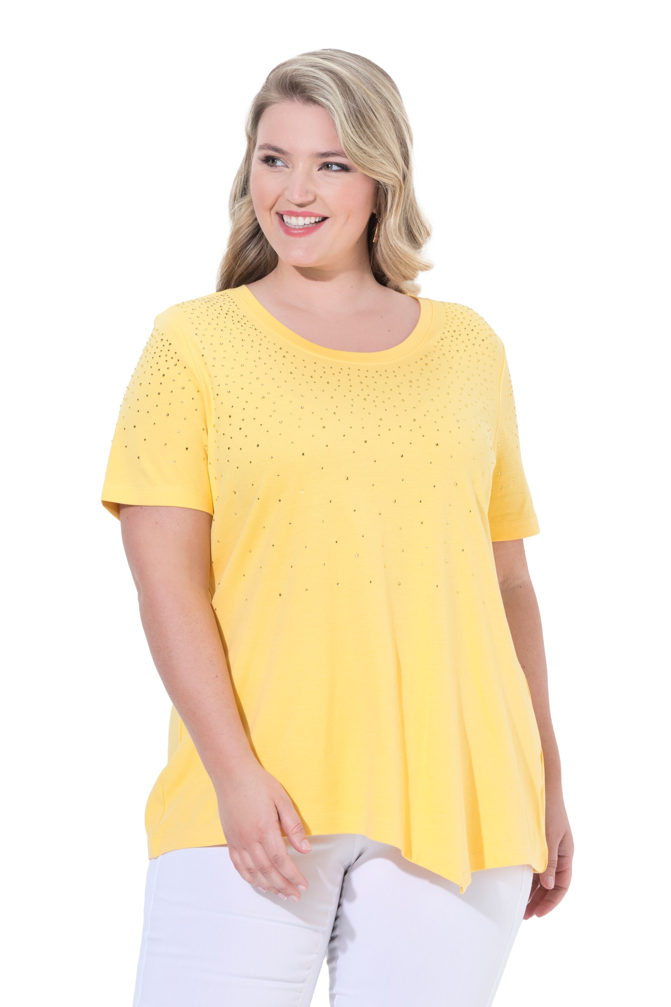MIAMODA Shirt in Yellow: front