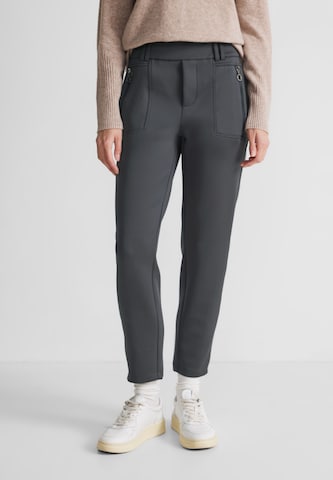 STREET ONE Slimfit Broek 'Bonny' in Grijs: voorkant