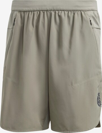 Pantalon de sport 'Designed for Training' ADIDAS SPORTSWEAR en beige : devant