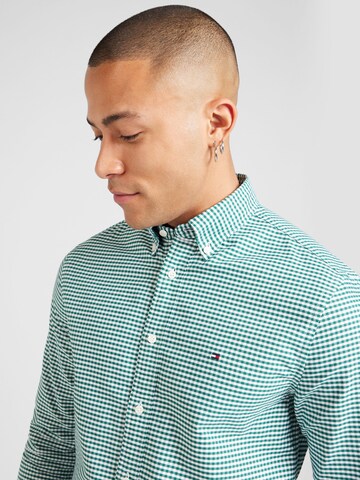 TOMMY HILFIGERRegular Fit Košulja 'Heritage' - zelena boja