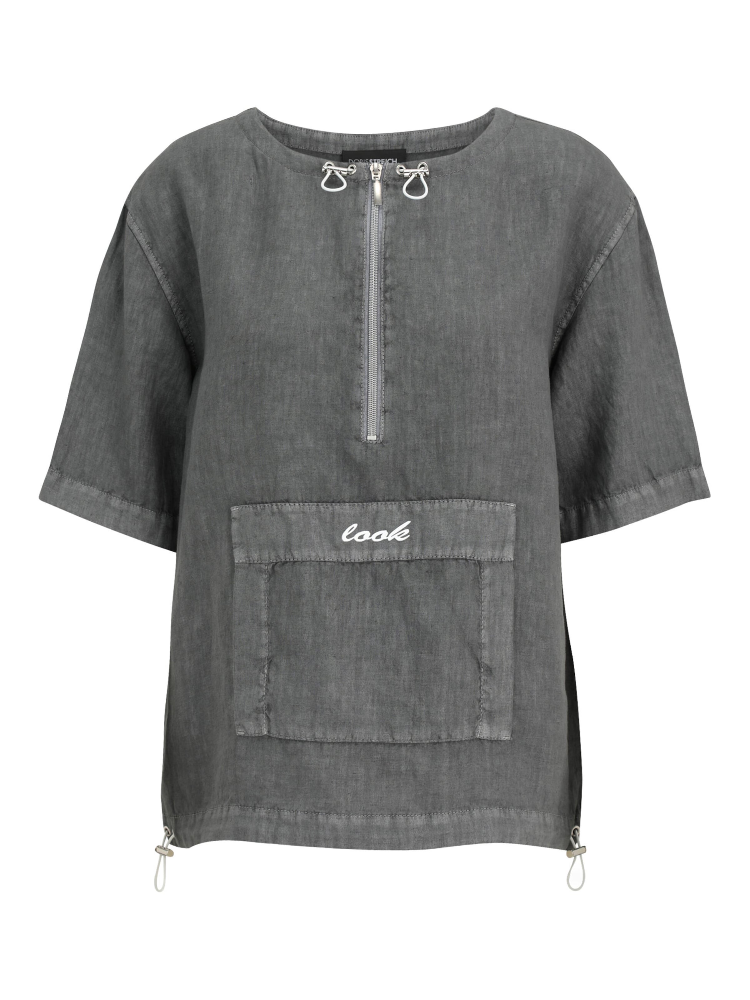 Doris Streich Blouse in Grey: front
