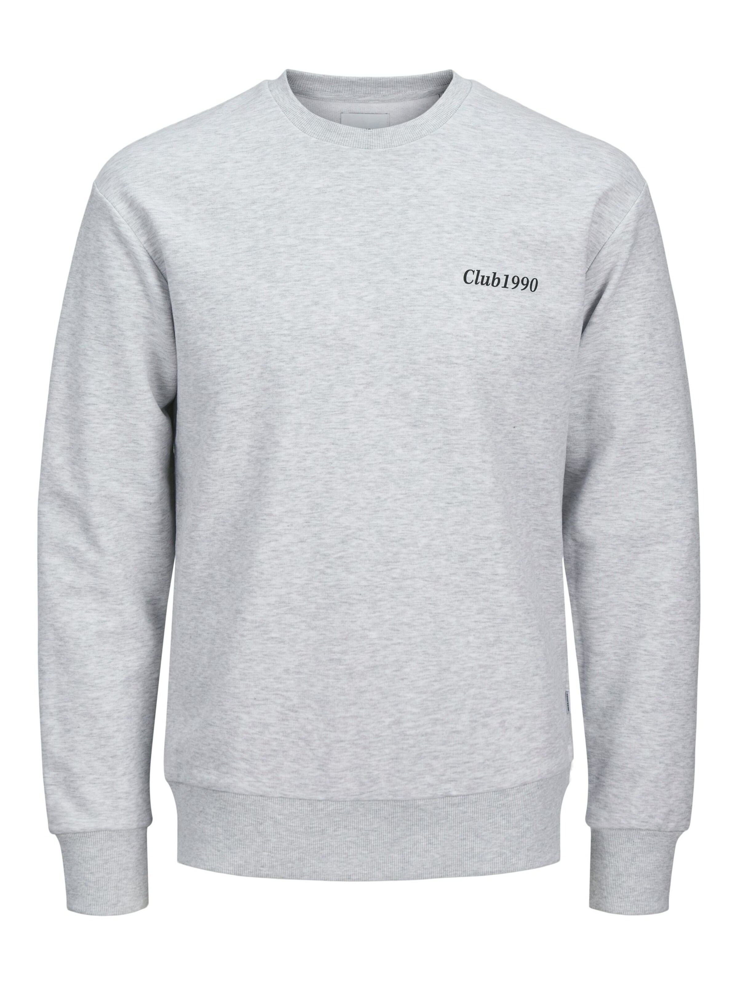 Jacks & Jones Sweatshirt 'Herren Sweatshirt' in Grey: front
