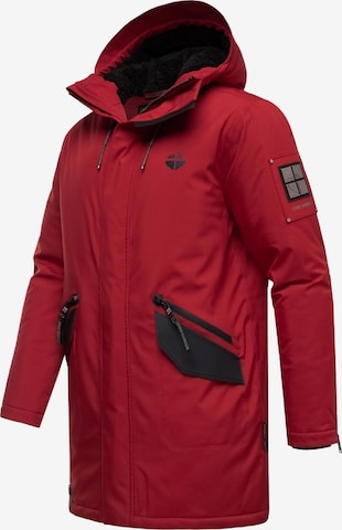 STONE HARBOUR - Parka de inverno 'Ragaan' em vermelho