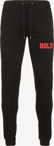 Bolzr Regular Pants in Black: front