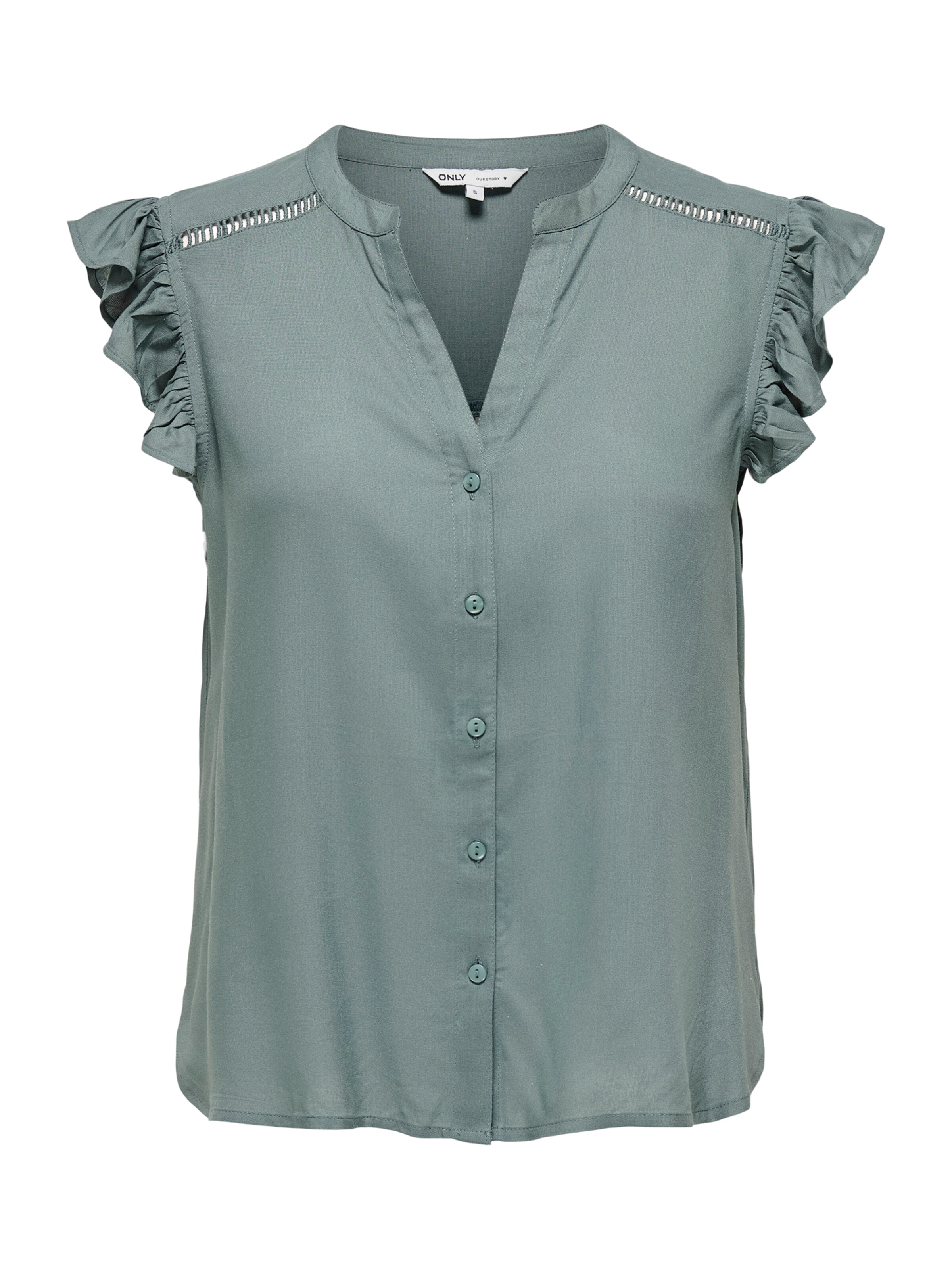 ONLY Blouse 'ONLROSELLA' in de kleur Jade groen, Productweergave