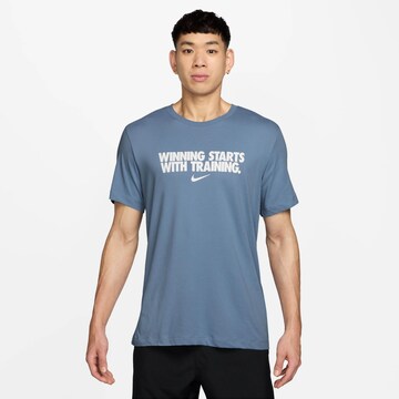 NIKE Funktionsshirt 'DF' in Blau: Vorderseite
