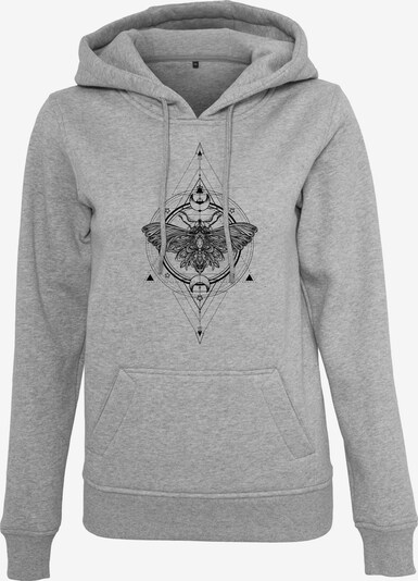 Merchcode Sweatshirt in graumeliert / schwarz, Produktansicht