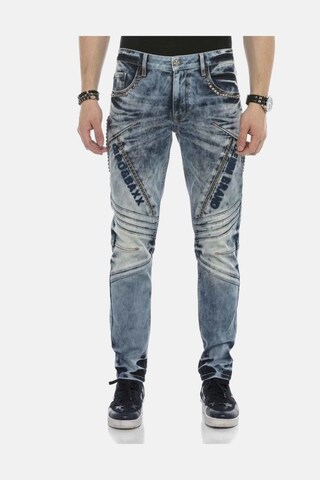 Coupe slim Jean 'DENIM' CIPO & BAXX en bleu : devant