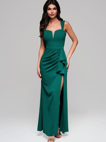 Ombre Abendkleid in Grün: Vorderseite