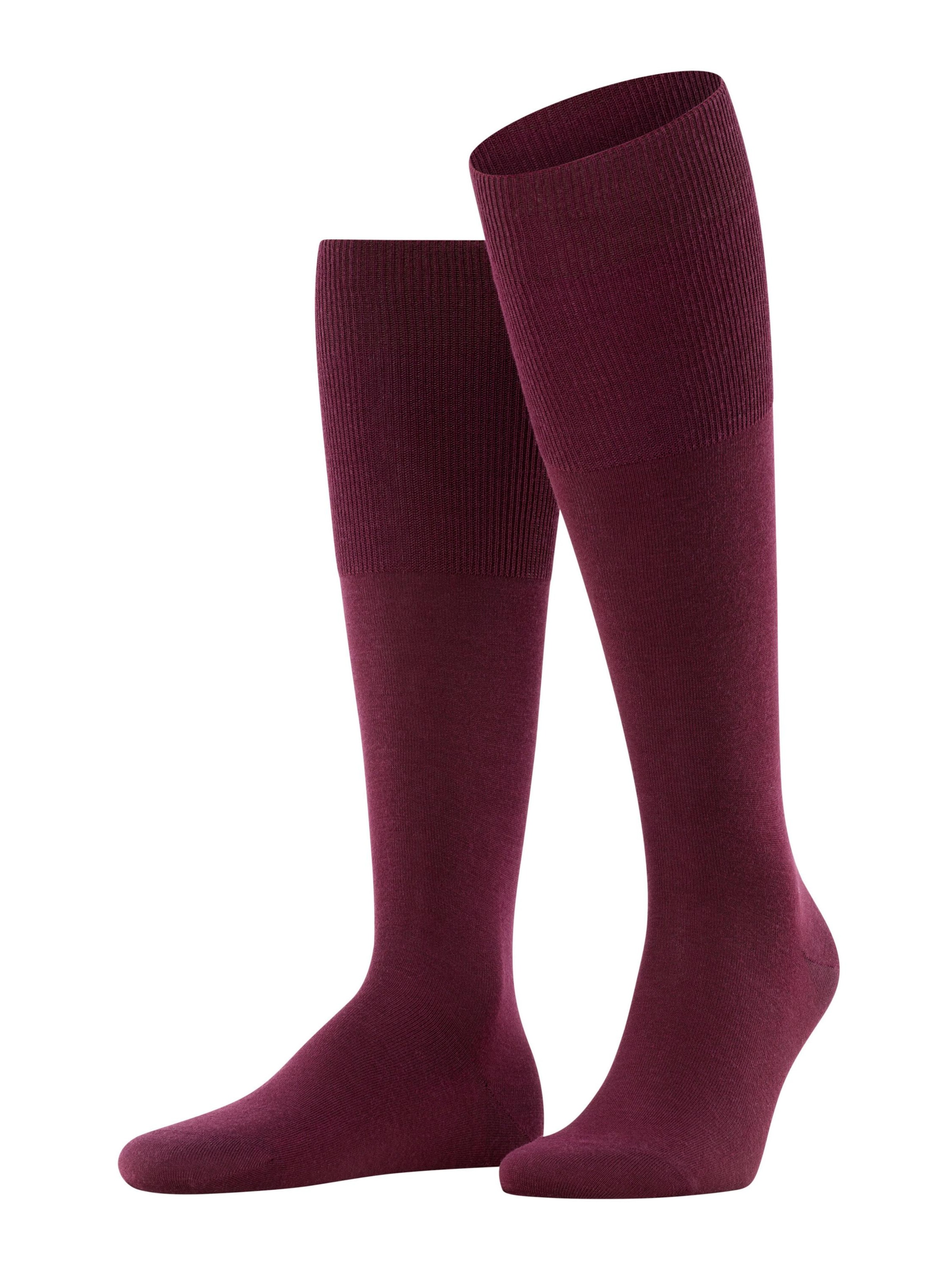 FALKE Knee High Socks 'Airport' in Red: front