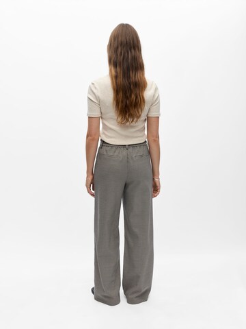 OBJECT Wide leg Broek 'OBJLisa' in Bruin