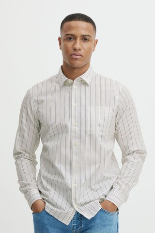 Casual Friday Regular fit Button Up Shirt 'Anton' in Beige: front