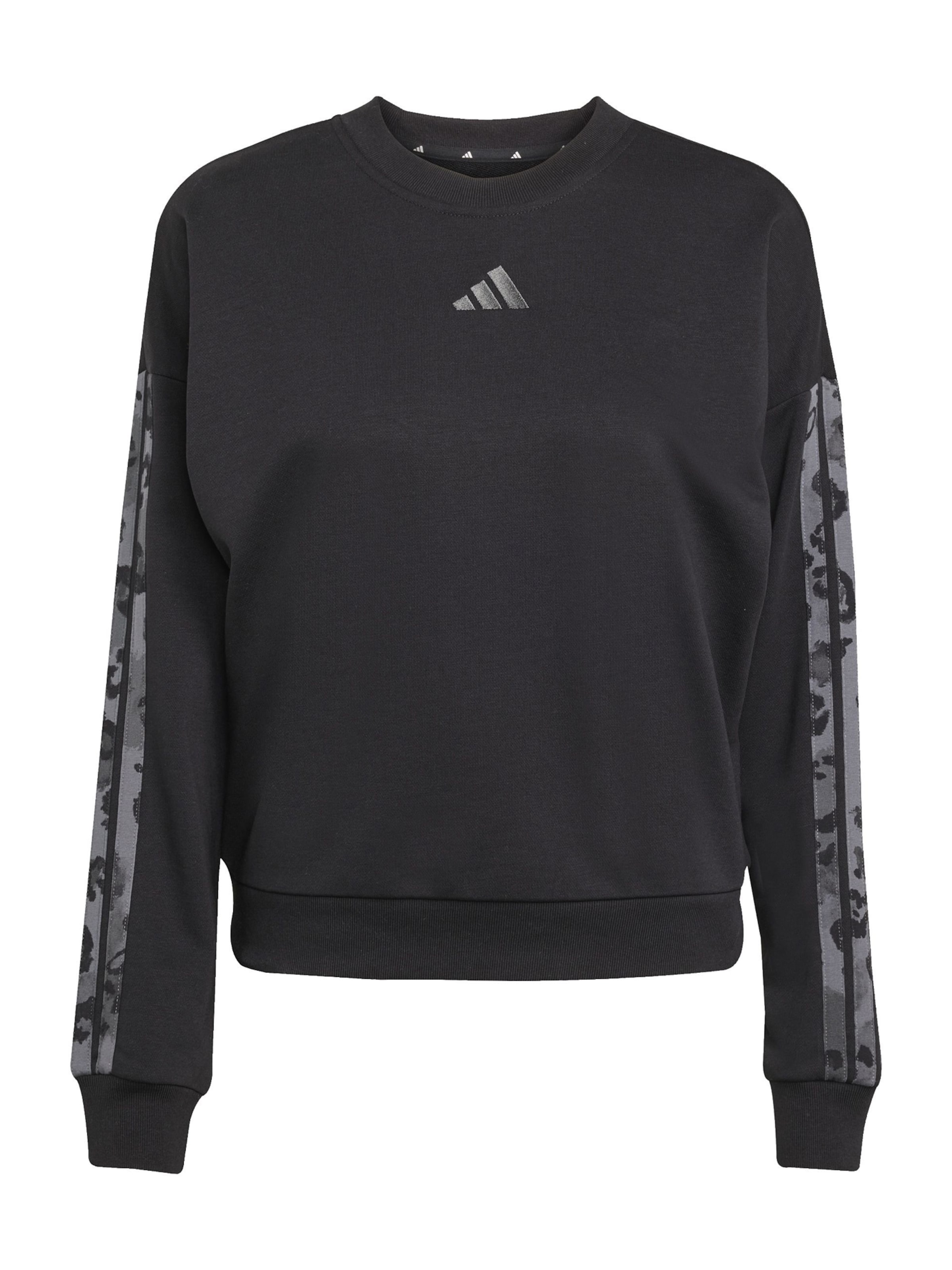 ADIDAS SPORTSWEARSportska sweater majica 'AOP' - crna boja: prednji dio