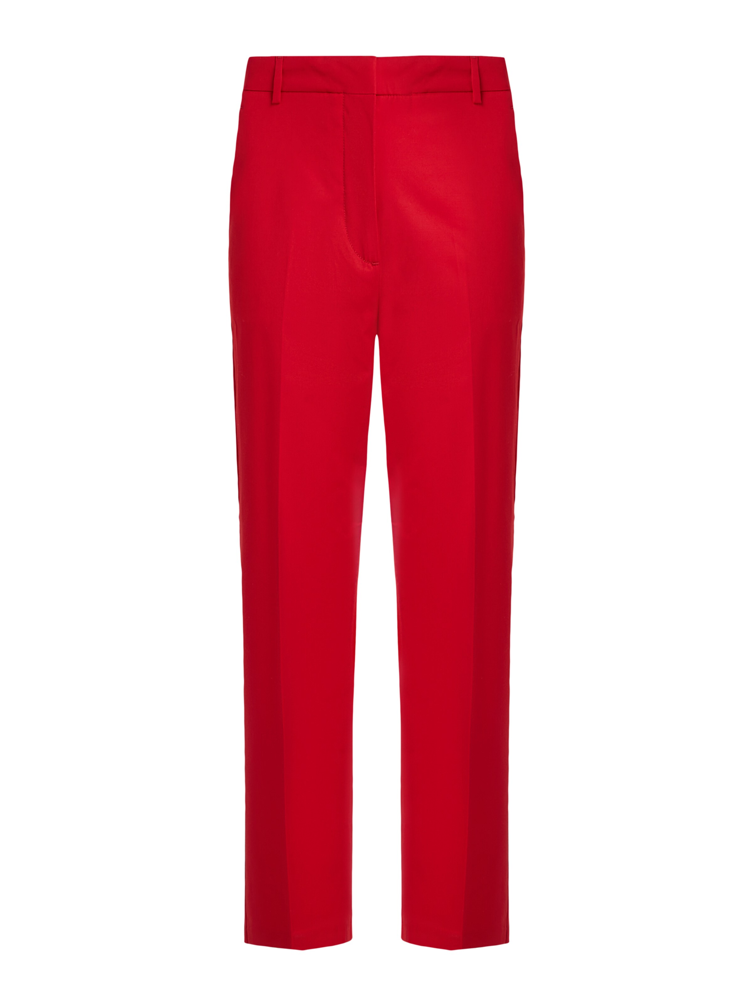 TOMMY HILFIGER Trousers with creases in Red: front