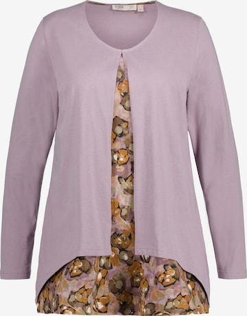 Ulla Popken Shirt  (GOTS) in Lila: predná strana