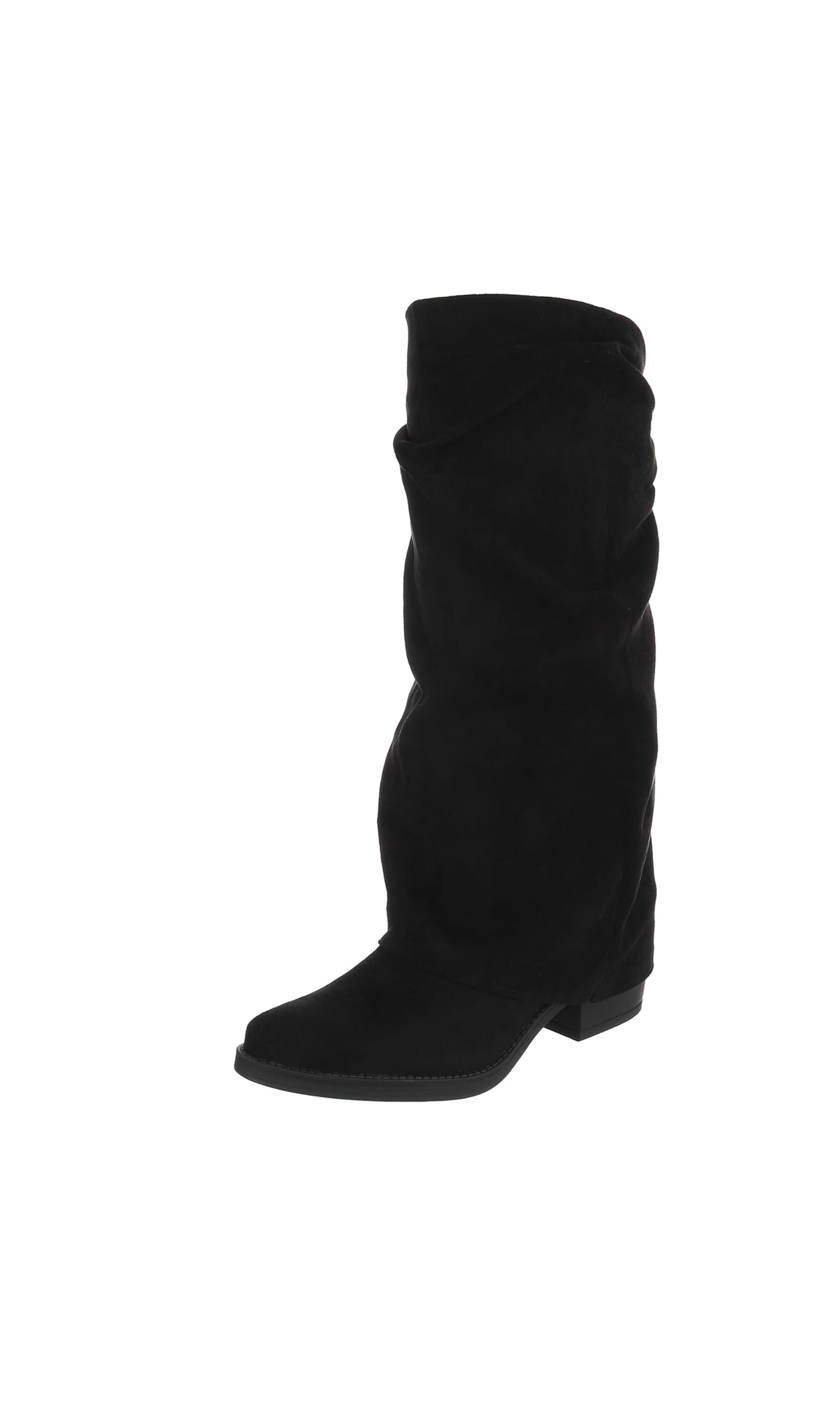 Ital-Design Stiefel in Schwarz: Vorderseite