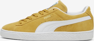 Baskets basses PUMA en jaune : devant