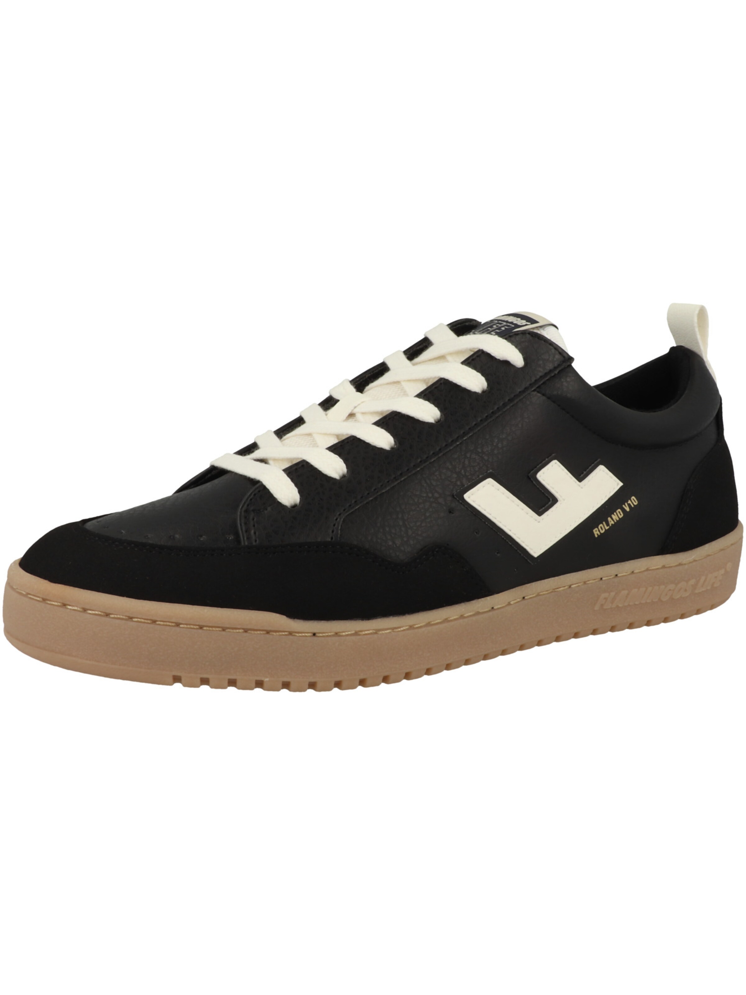 Flamingos' Life Platform trainers 'Roland V.10' in Black: front