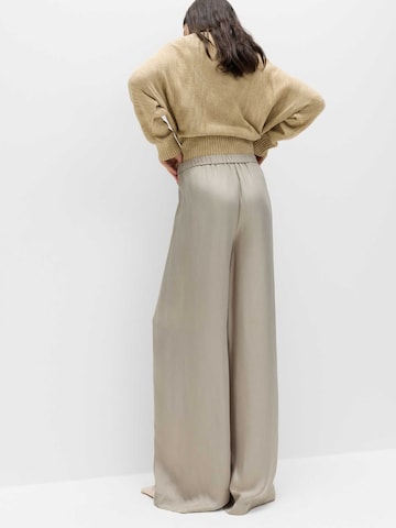 Wide Leg Pantalon Marks & Spencer en gris : devant
