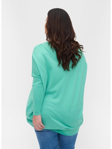 Zizzi Sweater 'Carrie' in Green