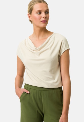 T-shirt zero en beige : devant