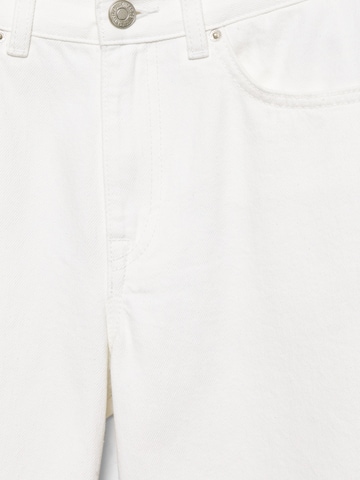 Pull&Bear Široký strih Džínsy - Biela