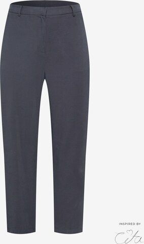 Guido Maria Kretschmer Curvy Regular Trousers 'Safia' in Grey: front