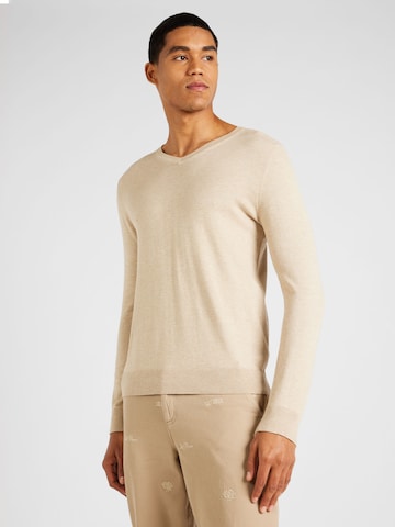 SELECTED HOMME Pulóver 'SLHBerg' - bézs: elől