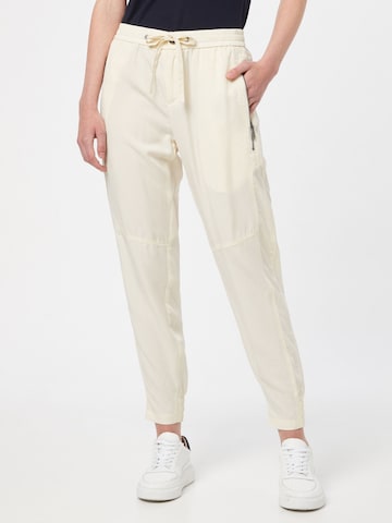 Marc O'Polo Tapered Pants 'Lonta' in Beige: front