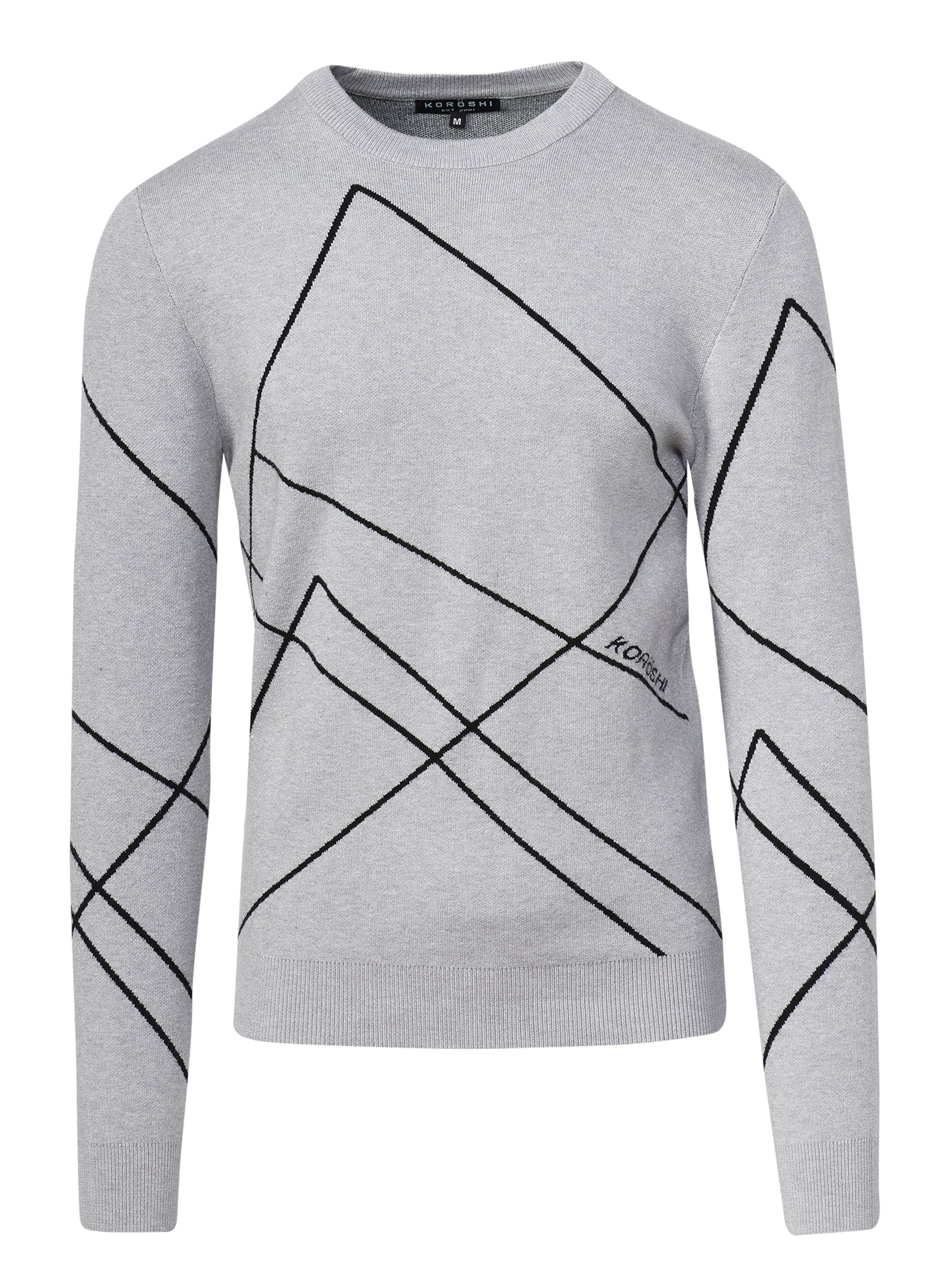 Pull-over 'Punto' KOROSHI en gris : devant