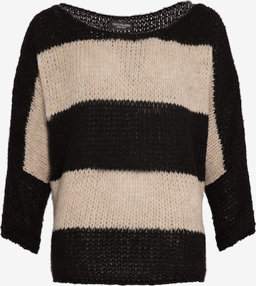SASSYCLASSY Oversize sveter - Čierna: predná strana