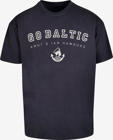 T-Shirt 'Go Baltic Ostsee Knut & Jan Hamburg' F4NT4STIC en bleu : devant