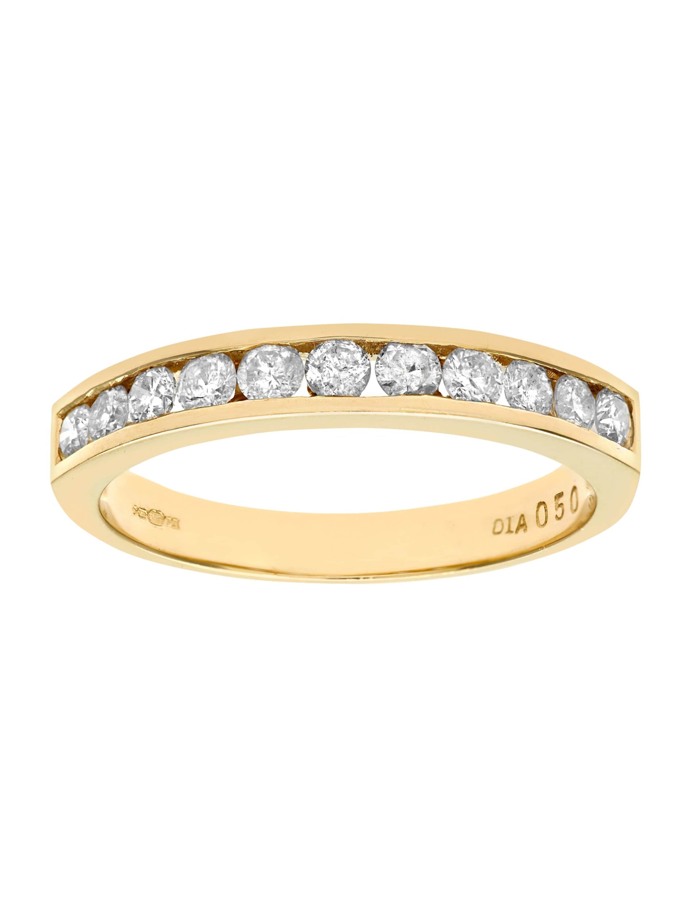 Anello 'Eternity-Ring aus 375 Gelbgold mit Diamant' di DIAMANT LETERNEL in oro