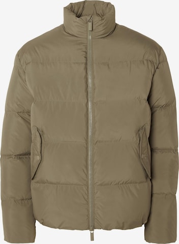 Veste d’hiver SELECTED HOMME en vert : devant