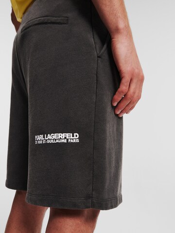 Karl Lagerfeld Regular Shorts 'Rue St-Guillaume' in Schwarz