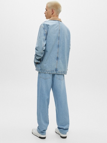 Pull&Bear Prehodna jakna | modra barva
