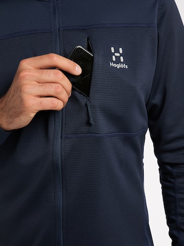 Haglöfs Athletic Zip-Up Hoodie 'L.I.M' in Blue