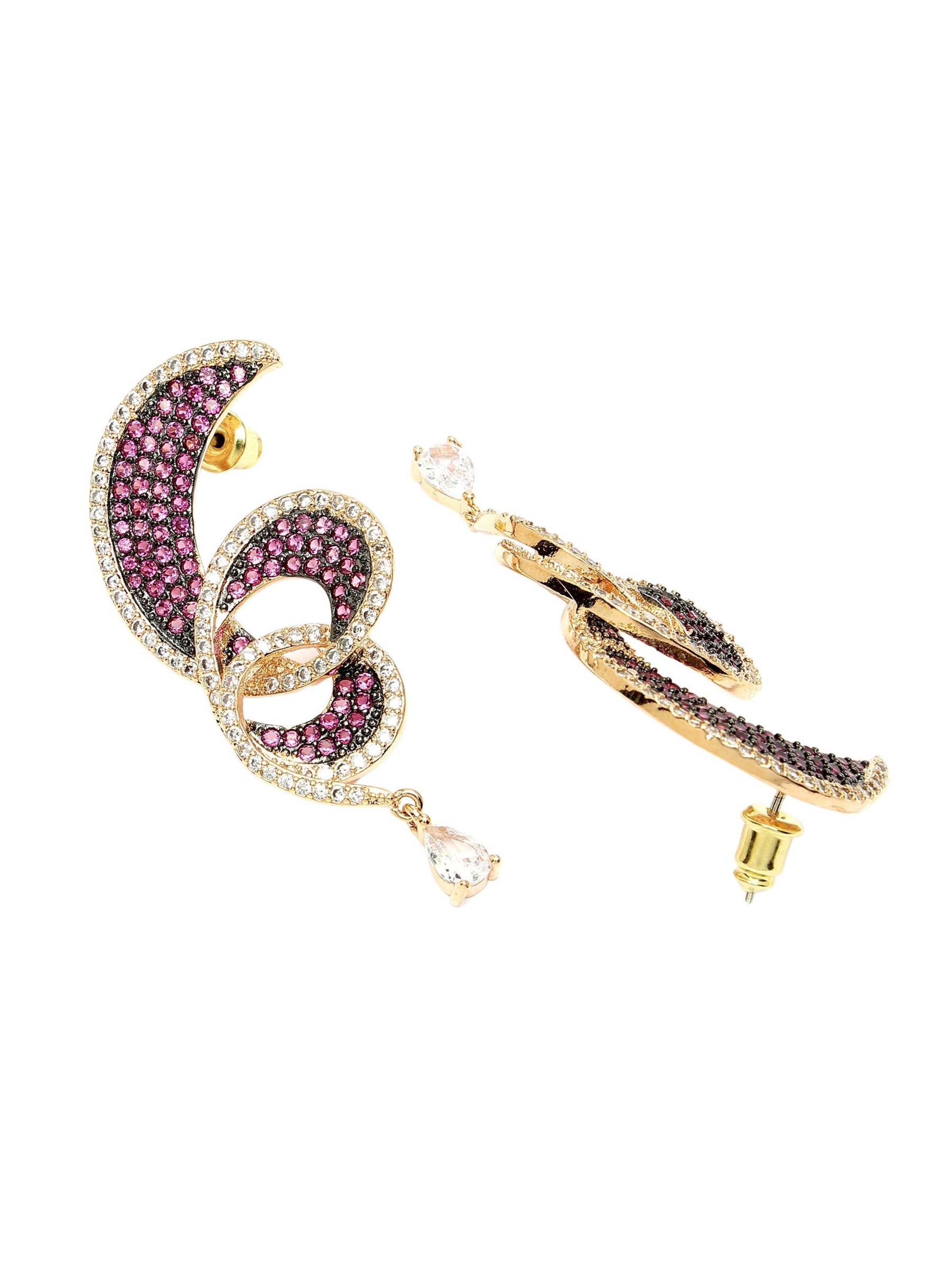 AVANT-GARDE PARIS Earrings 'Vesnala' in Purple