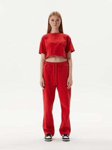 Ossy Homer Loosefit Sporthose 'Heavy Cotton 450 GSM N1Y013' in Rot