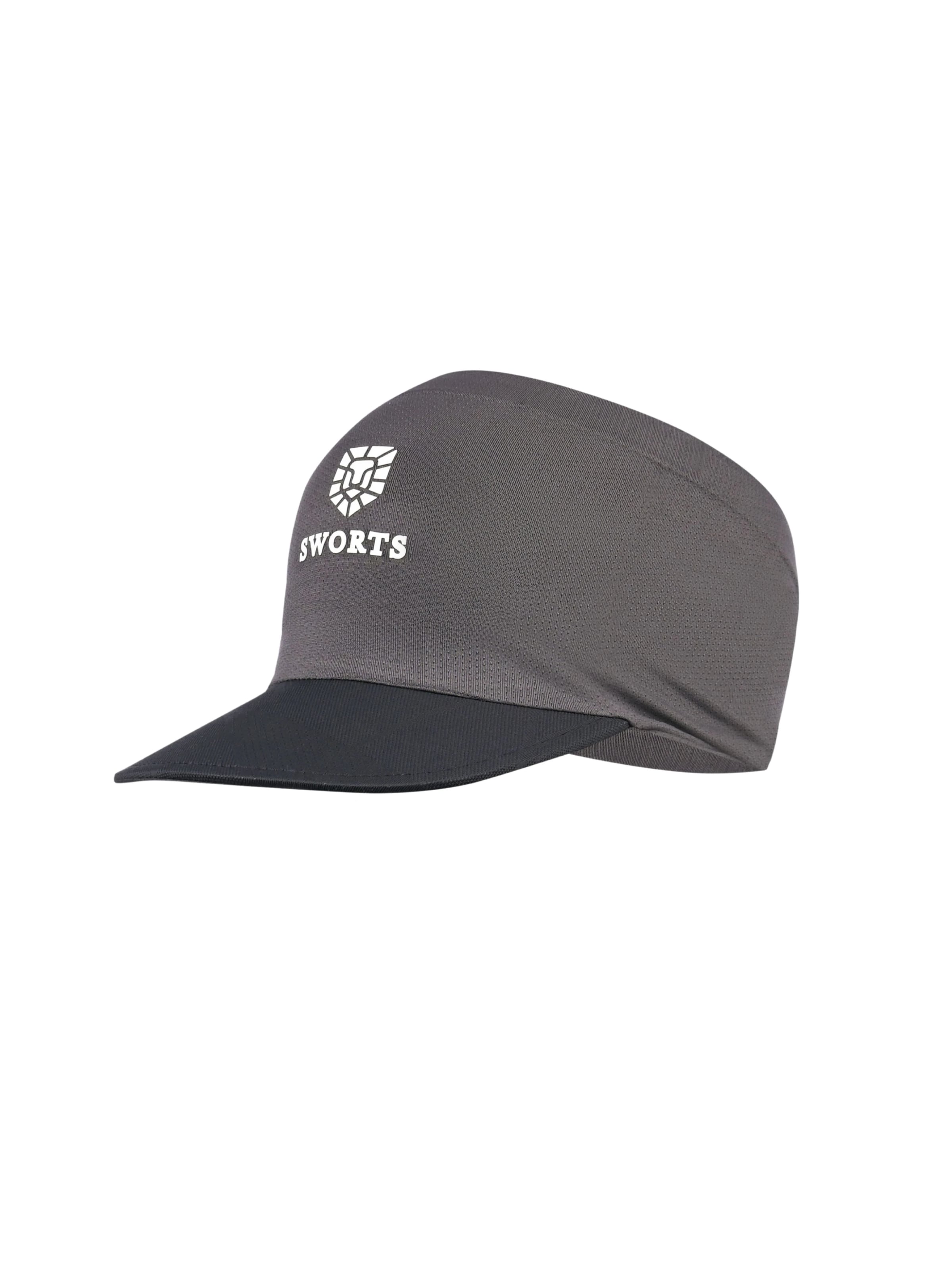 SWORTS Athletic Cap 'BANDANA' in Grey: front