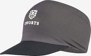 SWORTS Athletic Cap 'BANDANA' in Grey: front