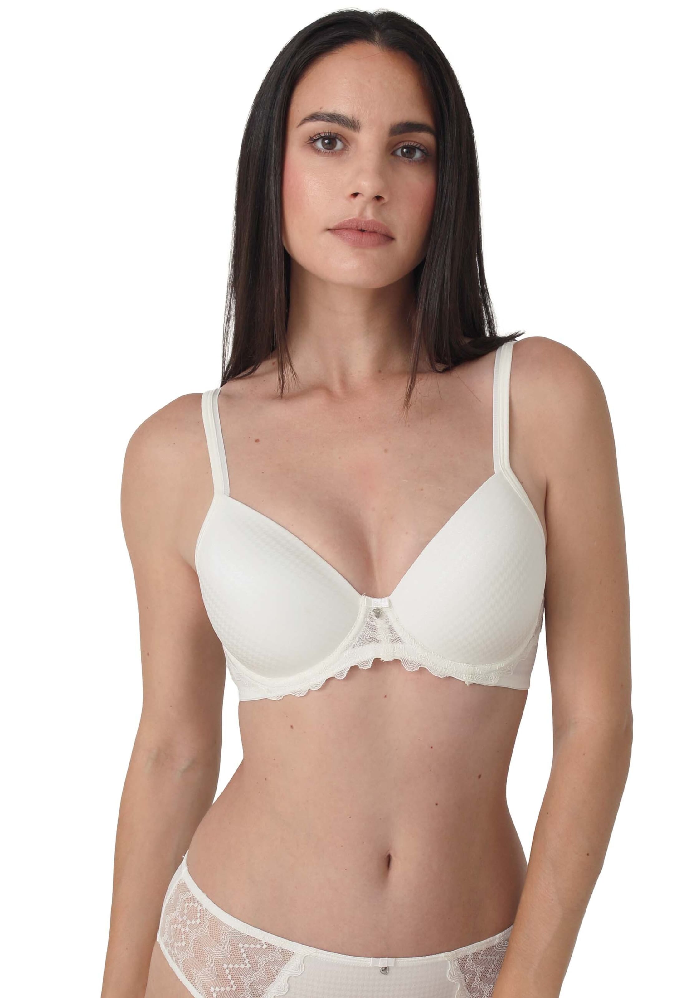sassa T-shirt Bra 'Beautiful Classic' in Beige: front