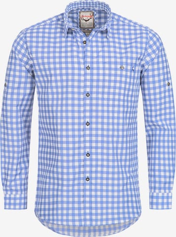 Coupe regular Chemise folklorique 'Franzl' STOCKERPOINT en bleu : devant